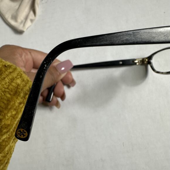 Tory Burch Eyeglasses Frame Prescription Lenses With Case Glossy Black - Picture 6 of 8
